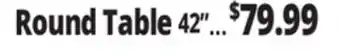 Ocean State Job Lot Round Table 42 offer