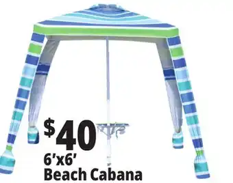 Ocean State Job Lot 6'x6' Beach Cabana offer