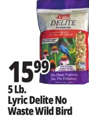 Ocean State Job Lot 5 Lb. Lyric Delite No Waste Wild Bird offer
