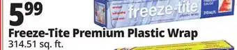 Ocean State Job Lot Freeze-Tite Premium Plastic Wrap offer