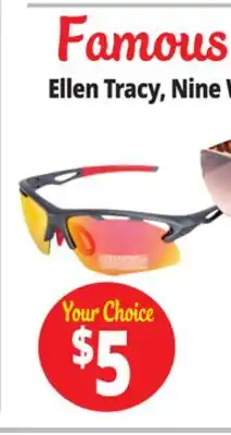 Ocean State Job Lot Famous Brand Sunglasses offer