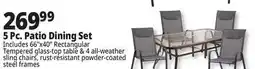 Ocean State Job Lot Glass Top Patio Dining Table 66 x 40 offer
