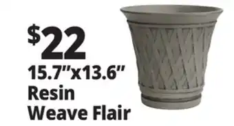 Ocean State Job Lot 15.7x13.6 Resin Weave Flair offer