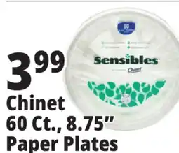 Ocean State Job Lot Chinet 60 Ct., 8.75 Paper Plates offer