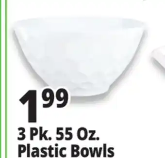 Ocean State Job Lot 3 Pk. 55 Oz. Plastic Bowls offer