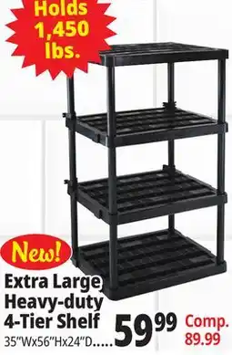 Ocean State Job Lot Extra Large Heavy-duty 4-Tier Shelf offer