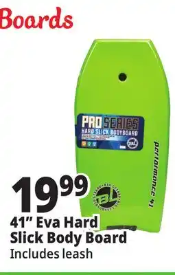 Ocean State Job Lot 41 Eva Hard Slick Body Board offer