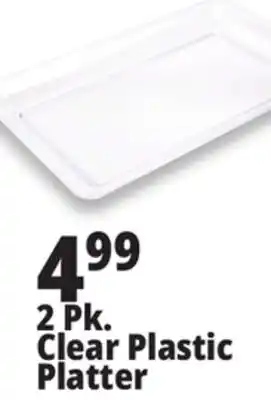 Ocean State Job Lot 2 Pk. Clear Plastic Platter offer