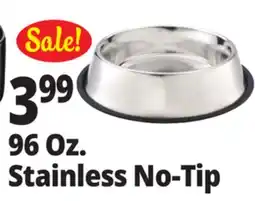 Ocean State Job Lot Stainless No-Tip, 96 Oz offer