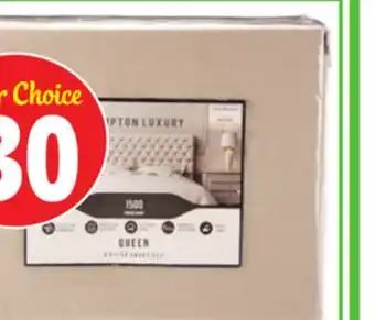 Ocean State Job Lot 1,200-1,600 Thread Count Cotton Blend offer