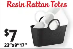 Ocean State Job Lot 23x917 Resin Rattan Totes offer