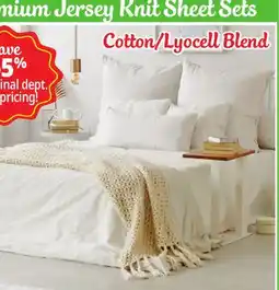 Ocean State Job Lot Premium Jersey Knit Sheet Sets offer