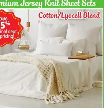 Ocean State Job Lot Premium Jersey Knit Sheet Sets offer