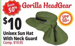 Ocean State Job Lot Unisex Sun Hat With Neck Guard offer
