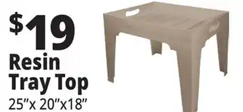 Ocean State Job Lot Resin Tray Top offer
