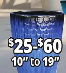 Ocean State Job Lot 10 to 19 Outdoor Glazed Ceramic Planters offer