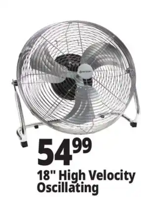 Ocean State Job Lot Penguin High Velocity Internal Oscillation Floor Fan 18 offer