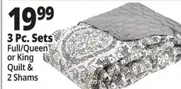 Ocean State Job Lot Abbott Collection Full/Queen Quilt Set 3 Piece offer