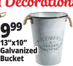 Ocean State Job Lot 13x10 Galvanized Bucket offer