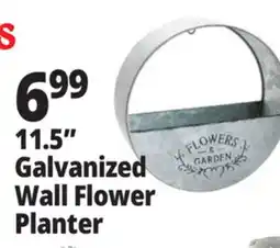 Ocean State Job Lot 11.5 Galvanized Wall Flower Planter offer