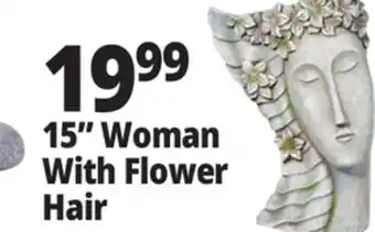 Ocean State Job Lot 15 Woman With Flower Hair offer