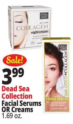 Ocean State Job Lot Dead Sea Collection Facial Serums OR Creams offer