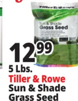 Ocean State Job Lot Tiller & Rowe Sun & Shade Grass Seed 5 lbs offer