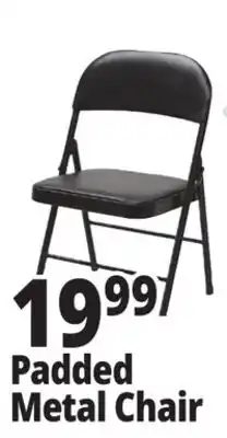 Ocean State Job Lot Padded Metal Folding Chair Black offer