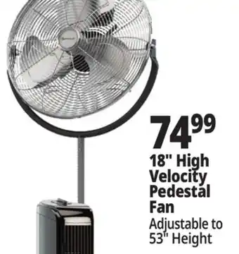 Ocean State Job Lot Penguin High Velocity Pedestal Fan 18 offer