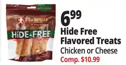 Ocean State Job Lot Hide Free with Chicken Dog Chews 4-count offer