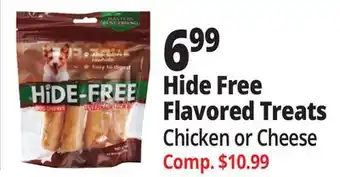 Ocean State Job Lot Hide Free with Chicken Dog Chews 4-count offer