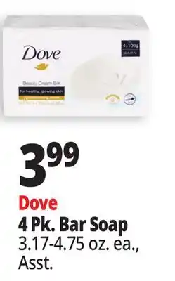 Ocean State Job Lot Dove 4 Pk. Bar Soap offer
