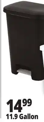 Ocean State Job Lot Sterilite Step-On Black Wastebasket 11.9 Gal offer