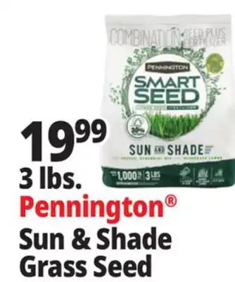 Ocean State Job Lot Pennington Smart Seed Sun & Shade Grass Seed 3 lbs offer