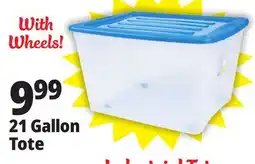 Ocean State Job Lot Gracious Living Stackable Storage Tote with Wheels 80 L offer