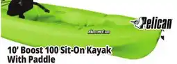 Ocean State Job Lot Pelican Boost 100 Kayak-Lime w/Paddle offer