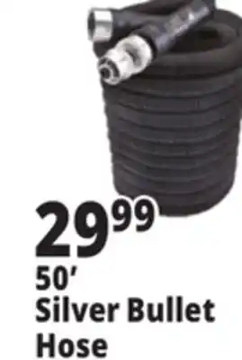 Ocean State Job Lot Pocket Hose Silver Bullet Garden Hose with Bonus Spray Nozzle 50' offer