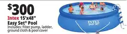 Ocean State Job Lot Intex 15' x 48 Easy Set Above Ground Pool Set offer