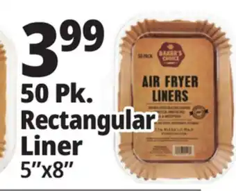 Ocean State Job Lot 50 Pk. Rectangular Liner offer