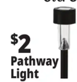Ocean State Job Lot Solar Pathway Light Black offer