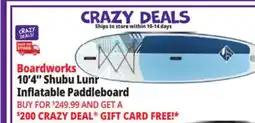Ocean State Job Lot BOARDWORKS Shubu Lunr 10'4 Inflatable Paddle Board Blue/Gray offer