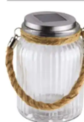 Ocean State Job Lot Solar Glass Jar LED Light 6 offer