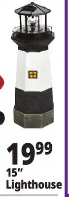 Ocean State Job Lot Solar Lighthouse with Rotating LED Light 15 offer