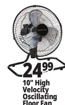 Ocean State Job Lot Penguin 10 High Velocity Desk Fan offer