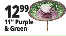 Ocean State Job Lot Glass Garden Stake Bird Bath 11 offer