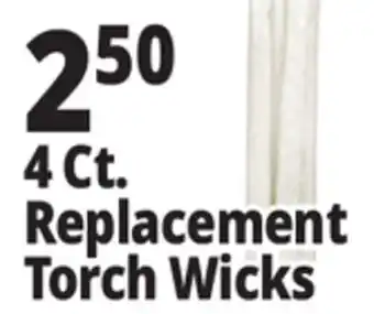 Ocean State Job Lot Fiberglass Torch Wicks 4 Pack offer