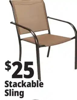 Ocean State Job Lot Stackable Patio Sling Chair offer