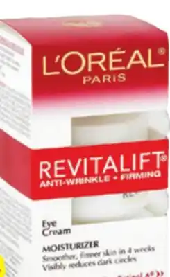 Ocean State Job Lot L'Oreal Revitalift Anti-Wrinkle + Firming Eye Cream Moisturizer offer