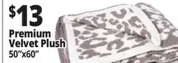 Ocean State Job Lot Blankets Premium Velvet Plush offer