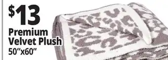 Ocean State Job Lot Blankets Premium Velvet Plush offer